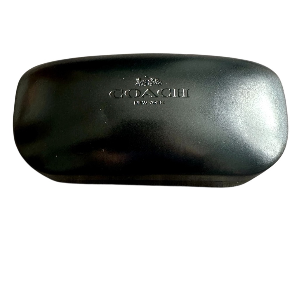 AUTHENTIC COACH Black Hard Shelled Case Glasses/Sunglasses Embossed; Used